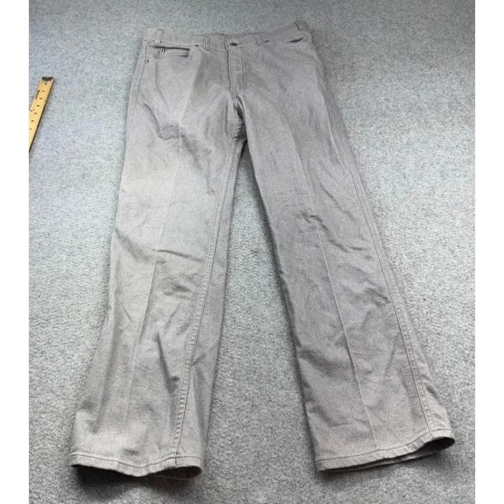 Levis Action Jeans Mens 31x29 Gray Straight Leg Regular Fit Vintage 80s USA Made